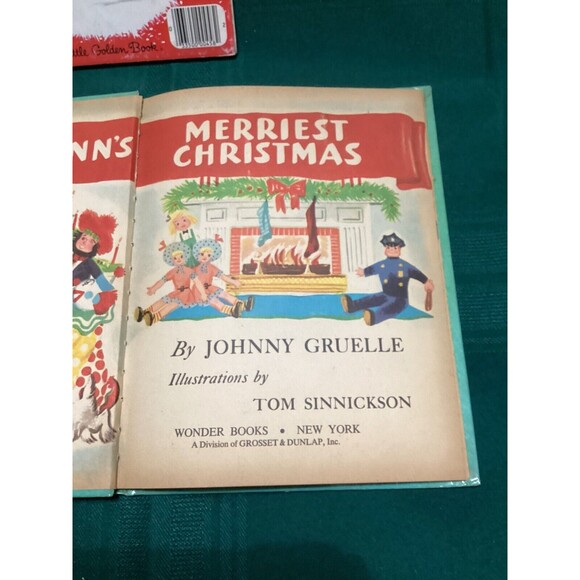 Wonder Book RAGGEDY ANN'S MERRIEST CHRISTMAS by Johnny Gruelle (1952, Hardcover) - Picture 5 of 16
